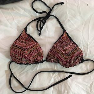 Embroidered Beaded Bikini Top